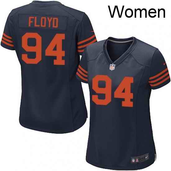 Womens Nike Chicago Bears 94 Leonard Floyd Game Navy Blue Alternate NFL Jersey